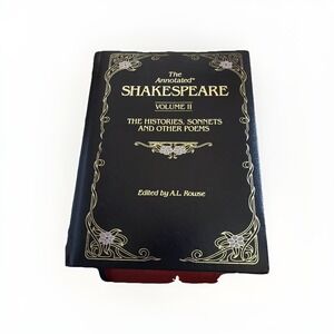 The Annotated Shakespeare Volume II A. L. Rowse Bonded Leather Hardcover 1978
